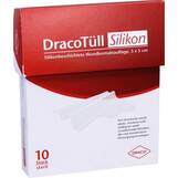 Abbildung: Dracotüll Sil.5x5 cm Silikonbes.Wundkont. Auflage Verband, 10 St PZN 09515160