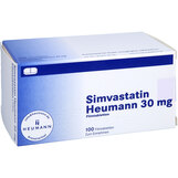 Abbildung: Simvastatin Heumann 30 mg Filmtabletten Filmtabletten, 100 St PZN 09542369