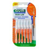 Produktbild GUM Trav-Ler 0,9mm Kerze orange Intendent. + 6Kappen