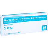 Abbildung: Montelukast 1A Pharma 5 mg Kautabletten Kautabletten, 20 St PZN 09731805