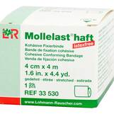 Produktbild Mollelast haft latexfrei 4cmx4m gedehnt wei&szlig;