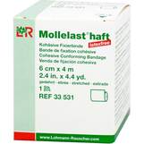 Produktbild Mollelast haft latexfrei 6cmx4m gedehnt wei&szlig;