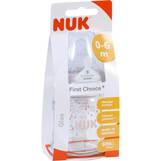 Abbildung: NUK First Choice + Glasflasche Silikonsaug.Größe 1 S 120 ml 1 St PZN 09925366
