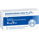Abbildung: Zoledronsäure Hexal 4 mg / 5 ml Infusionslösung -Konzentrat Infusionslösungskonzentrat, 1 St PZN 09929140
