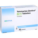 Abbildung: Telmisartan Zentiva 80 mg Tabletten Tabletten, 28 St PZN 10001791