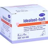 Abbildung: Idealast-haft color Binde 4 cm x 4 m rot Binden, 1 St PZN 10109413