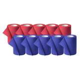 Abbildung: Idealast-haft color Binde 8 cm x 4 m sortiert Binden, 10 St PZN 10109471