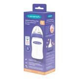 Abbildung: Lansinoh Weithalsflasche 240 ml Sauger M 1 St PZN 10272998