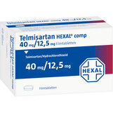 Abbildung: Telmisartan Hexal Comp 40 mg / 12,5 mg Filmtabletten Filmtabletten, 28 St PZN 10298070