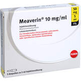 Abbildung: Meaverin 1% 10 mg / ml Injektionslösung 50 mg / 5 ml Glasampulle Injektionslösung, 5X5 ml PZN 11101388