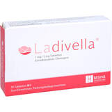 Abbildung: Ladivella 1 mg / 2 mg Tabletten Tabletten, 28 St PZN 11128275