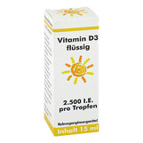 Produktbild Vitamin D3 fl&uuml;ssig 2.500 I.E.Gerimed Tropf.zum Einnehmen