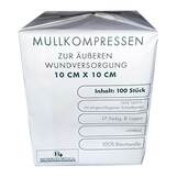 Produktbild Mullkompressen 10x10 cm unsteril 8fach