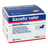 Produktbild Gazofix color Fixierbinde koh&auml;siv 6 cmx20 m blau