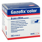 Produktbild Gazofix color Fixierbinde koh&auml;siv 8 cmx20 m blau