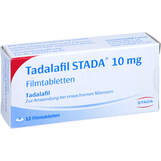 Abbildung: Tadalafil STADA 10 mg Filmtabletten Filmtabletten, 12 St PZN 12588659