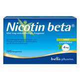 Produktbild Nicotin beta Mint 4 mg wirkstoffhaltiges Kaugummi