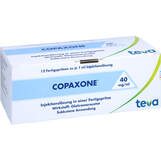Abbildung: Copaxone 40 mg / ml Injektionslösung Fertigspritzen Fertigspritzen, 12 St PZN 13573358