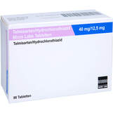 Abbildung: Telmisartan / HCT Micro Labs 40 mg / 12,5 mg Tabletten Tabletten, 98 St PZN 13749030