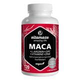 Produktbild Maca 10:1 hochdosiert + L-Arginin + OPC + Vitamine + Zink vegan Kapseln