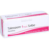 Abbildung: Takrozem 1 mg / g Salbe Salbe, 10 g PZN 14063263