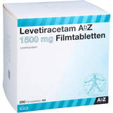 Abbildung: Levetiracetam AbZ 1.500 mg Filmtabletten Filmtabletten, 200 St PZN 14310359