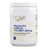 Produktbild Vitamin D3 + K2 2.000 I.E. / 200 µg Tabletten