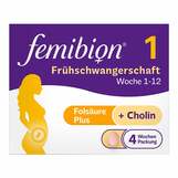 Produktbild Femibion 1 Fr&uuml;hschwangerschaft Tabletten – 28 St&uuml;ck in der 4-Wochen-Packung