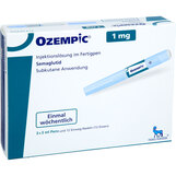 Abbildung: Ozempic 1 mg Injektionslösung in einem Fertigpen Injektionslösung, 3 St PZN 15398557