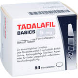 Abbildung: Tadalafil Basics 5 mg Filmtabletten Filmtabletten, 84 St PZN 15405263