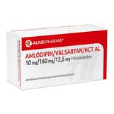 Abbildung: Amlodipin / Valsartan / HCT AL 10 / 160 / 12,5 mg Filmtab. Filmtabletten, 28 St PZN 15437116