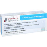 Abbildung: Duoresp Spiromax 320µg / 9 µg / Dosis 1x60ED Inh.-Pulver Inhalationspulver, 1 St PZN 16033361