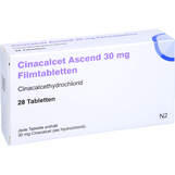 Abbildung: Cinacalcet Ascend 30 mg Filmtabletten Filmtabletten, 28 St PZN 16127292