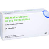 Abbildung: Cinacalcet Ascend 60 mg Filmtabletten Filmtabletten, 28 St PZN 16127317