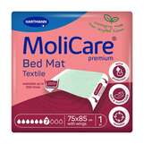 Produktbild Molicare Premium Bed Mat Texttile 7 Tropfen mit Fl&uuml;geln in Gr&ouml;&szlig;e 75x85cm