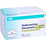 Abbildung: Deferasirox Heumann 90 mg Filmtabletten Filmtabletten, 90 St PZN 16358063