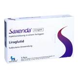 Abbildung: Saxenda 6 mg / ml Injektionslösung in einem Fertigpen Injektionslösung, 5X3 ml PZN 16370153
