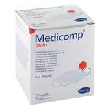 Abbildung: Medicomp drain Schlitzkompressen steril 7,5x7,5 cm Kompressen, 25X2 St PZN 16585497