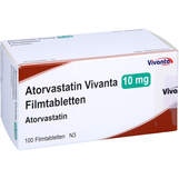 Abbildung: Atorvastatin Vivanta 10 mg Filmtabletten Filmtabletten, 100 St PZN 16663323