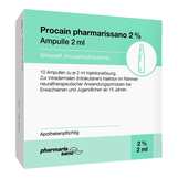 Produktbild Procain pharmarissano 2% Injektionsl&ouml;sung Ampullen 2 ml