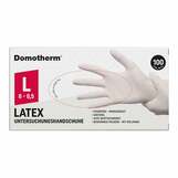 Produktbild Domotherm Untersuchungshandschuhe Latex unsteril pf L blau