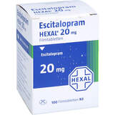 Abbildung: Escitalopram Hexal 20 mg Filmtabletten Dose Filmtabletten, 100 St PZN 17420692