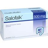 Abbildung: Salofalk 500 mg magensaftresistente Tabletten Tabletten magensaftresistent, 100 St PZN 17448271