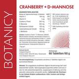 Produktbild Botanicy Cranberry + D-Mannose Tabletten