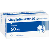 Abbildung: Sitagliptin Hexal 50 mg Filmtabletten Filmtabletten, 98 St PZN 17575124