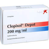 Abbildung: Clopixol Depot 200 mg / ml Injektionslösung i.e.Ampulle Injektionslösung, 5X1 ml PZN 17585602