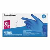 Produktbild Domotherm Untersuchungshandschuhe Nitril unsteril pf XL bl.
