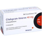 Abbildung: Citalopram Amarox 40 mg Filmtabletten Filmtabletten, 50 St PZN 17907589