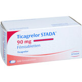 Abbildung: Ticagrelor STADA 90 mg Filmtabletten Filmtabletten, 100 St PZN 18075582