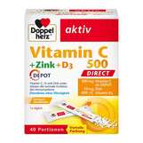 Produktbild Doppelherz Vitamin C 500 + Zink + D3 Depot Direct Pel.